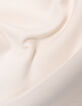 Boy's ecru hoodie, reflective sleeves, embossed slogan-7
