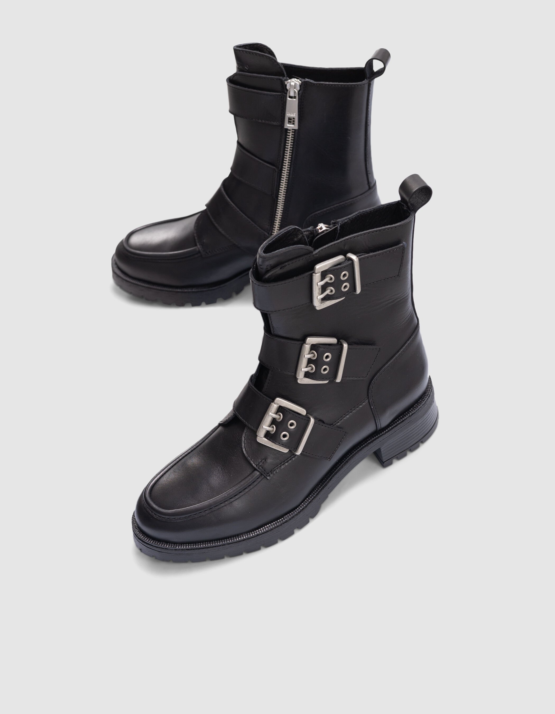 Boots boucle femme new arrivals