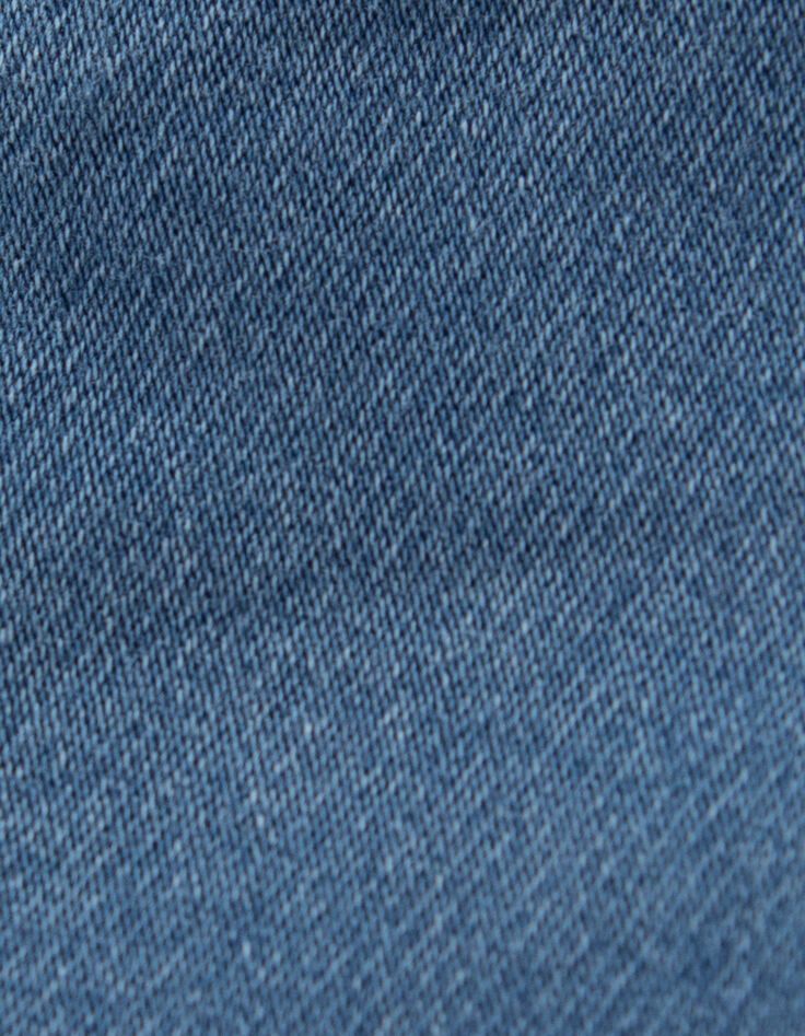 Baby boys’ blue denim CARGO elasticated waist Bermudas-9