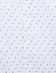 Men&rsquo;s white SLIM shirt with minimalist print-7