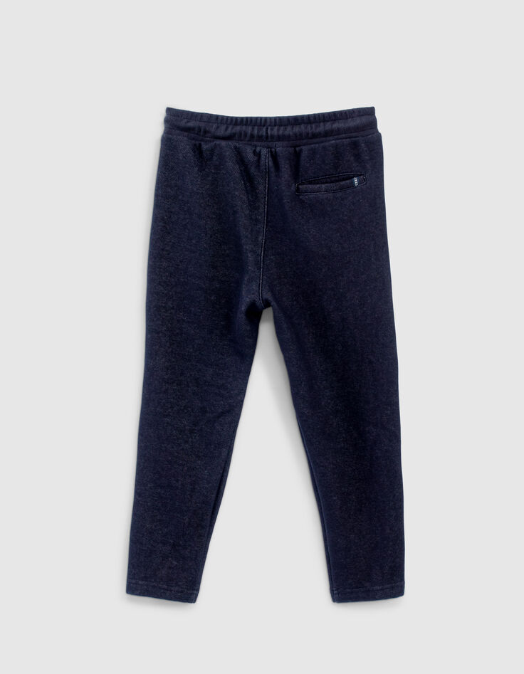 Jogging navy avec 2 longs zips côtés garçon -4