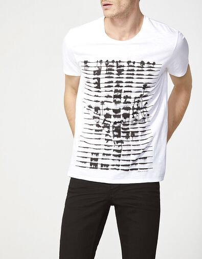 Herren-T-Shirt mit Palmen - IKKS