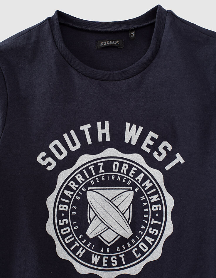 Tee-shirt navy esprit Campus coton bio garçon -3