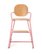 CHARLIE CRANE Tibu beech and pink flexible high chair-2