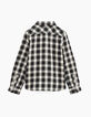 Boys’ black checked shirt -4