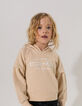 Girls’ wheat slogan hoodie-1