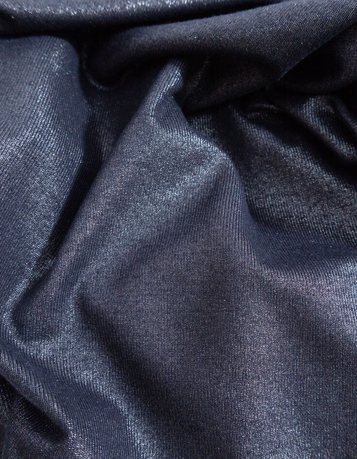 Tee-shirt manches courtes marine paillet&eacute; Femme-9