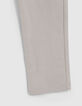 Graue CARGO-Jungenhose aus gestreiftem Stoff-4
