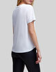 Wit T-shirt biokatoen Bob Marley Dames-3