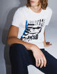 Wit T-shirt maxi letterprint DRY FAST Heren-1