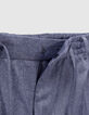 Men’s indigo denim-look joggers-3