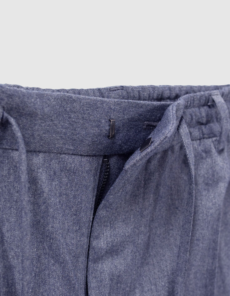 Men’s indigo denim-look joggers-3