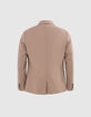 Men’s coffee knitlook suit jacket-3