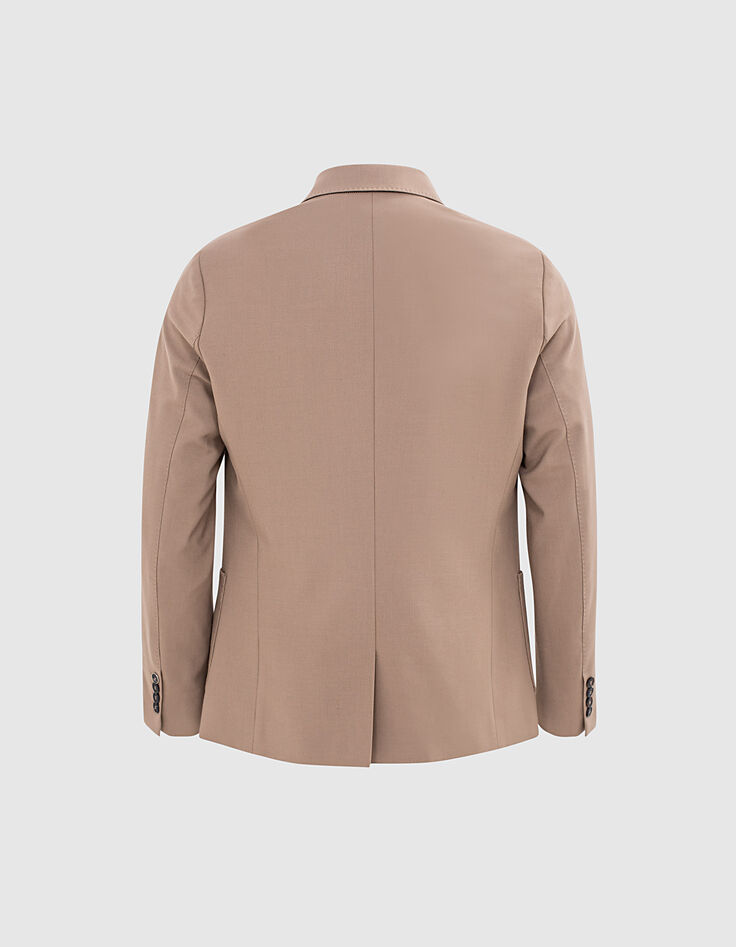 Men’s coffee knitlook suit jacket-3