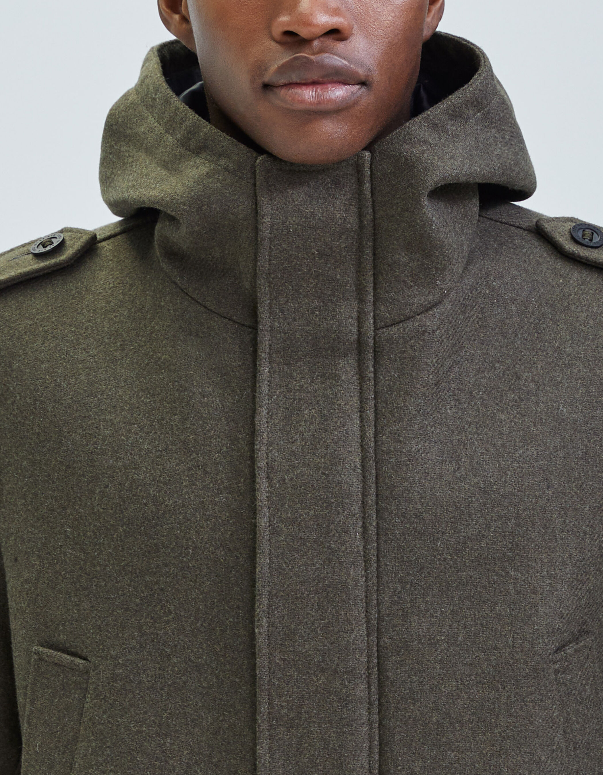 Mens sales hooded coat