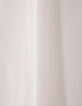 Tee-shirt blanc bijou col et manche Femme-4