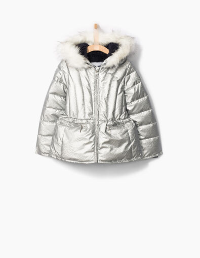 Girls' silver padded jacket - IKKS