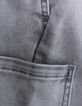 Grey denim Bermuda shorts one pocket battle boy-7