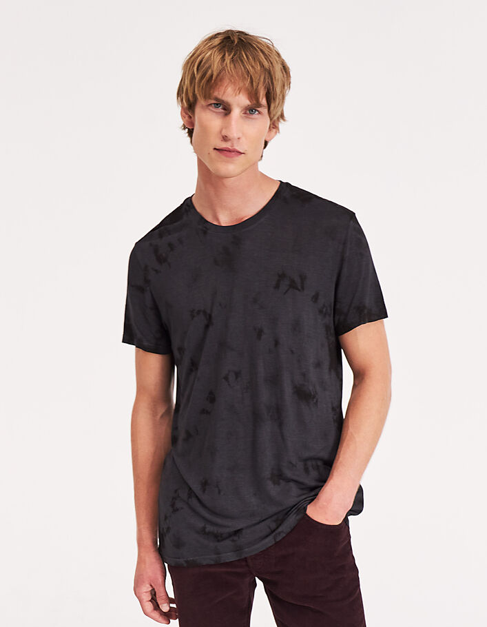Tee-shirt anthracite tie and dye Homme  - IKKS
