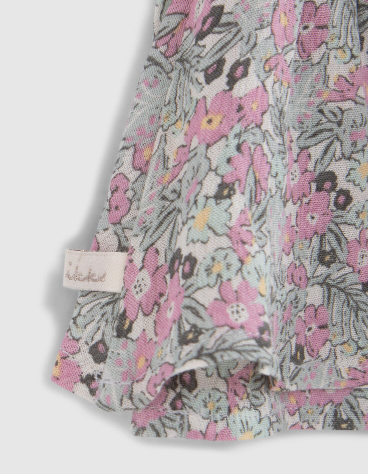 Falda pantalón LENZING™ ECOVERO™ florecitas bebé niña-4