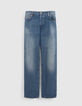 Men's STRAIGHT COMFORT indigo jeans-1