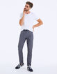 Pantalón chino slim marino falso liso Hombre-6