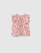 Rosa Bluse aus EcoVero™-Viskose für Babymädchen-2