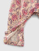 Baby girls’ pink floral paisley Lenzing™ Ecovero™ jumpsuit-3