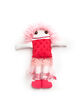 RAPLAPLA Fabric doll with pink ribbon slippers-2