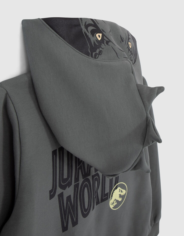 Cardigan kaki mix print et broderie JURASSIC WORLD gar&ccedil;on-7