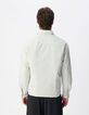 Sous-doudoune verte doublure ray&eacute;e Homme-3