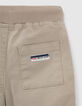 Baby boys’ beige Bermuda shorts with elasticated waist-5