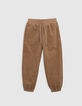 Kamelfarbener Samt-Jogginganzug milleraies boy-1