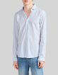 Camisa SLIM azul marino rayas hombre-1