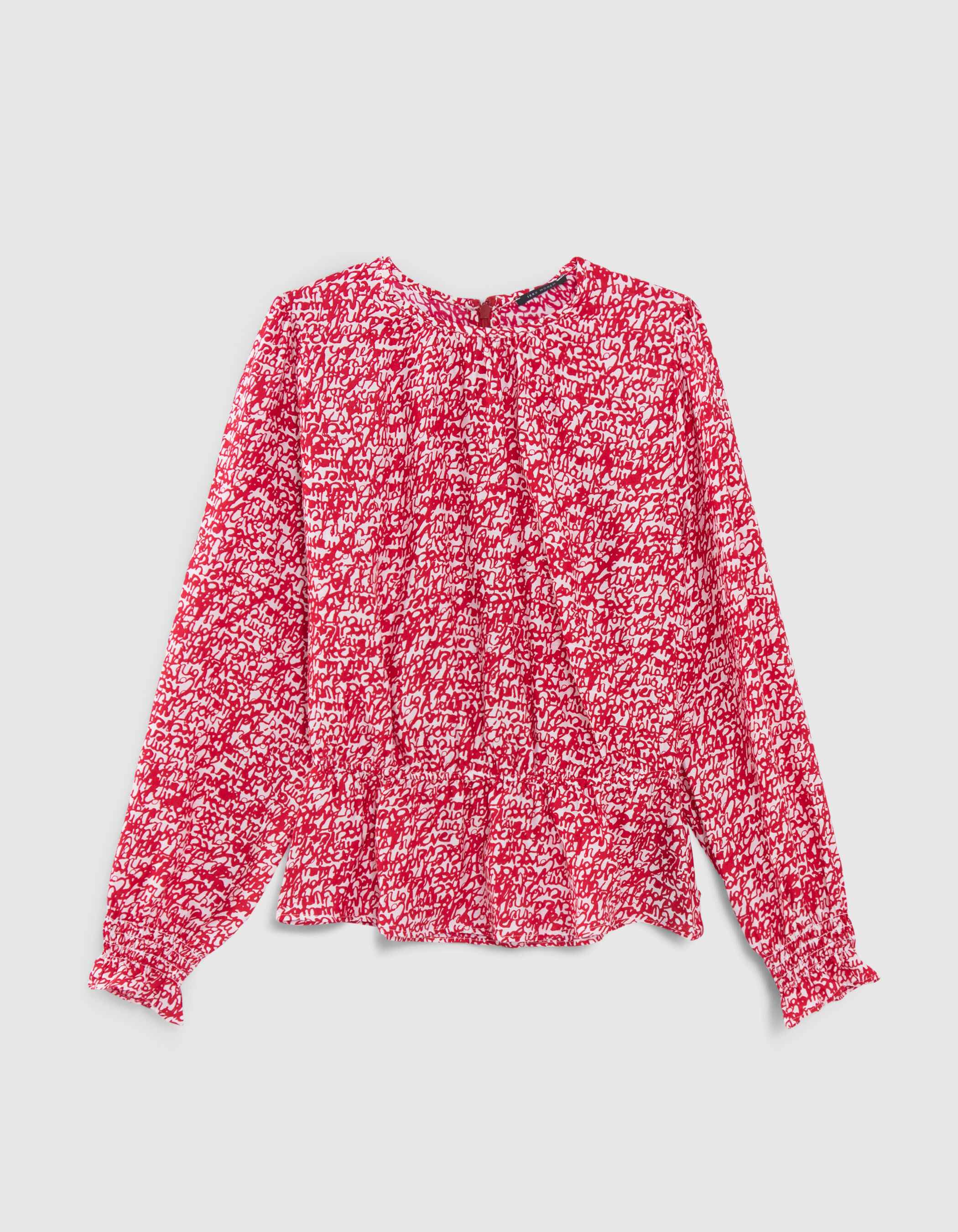 Women s red tag print blouse IKKS