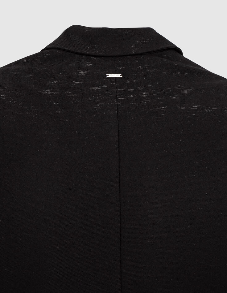 Zwarte blazer met glitter meisjes-5 Zwarte blazer met glitter meisjes-5