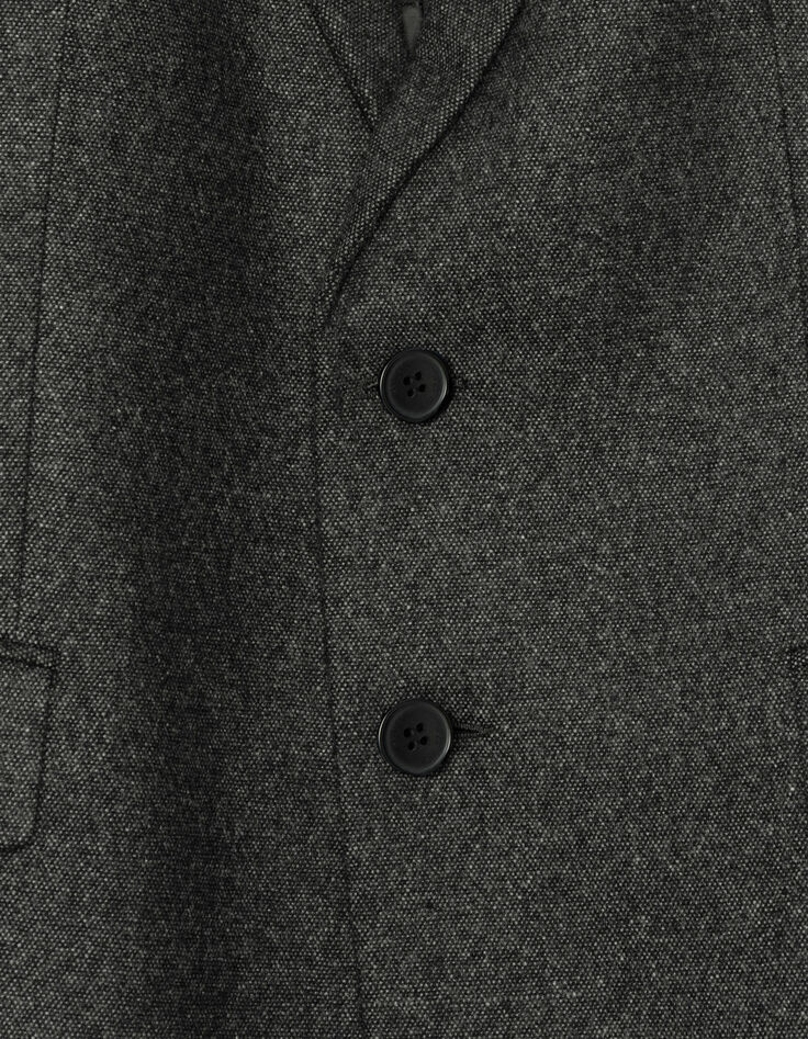 Grijze blazer tweedstijl Heren-10