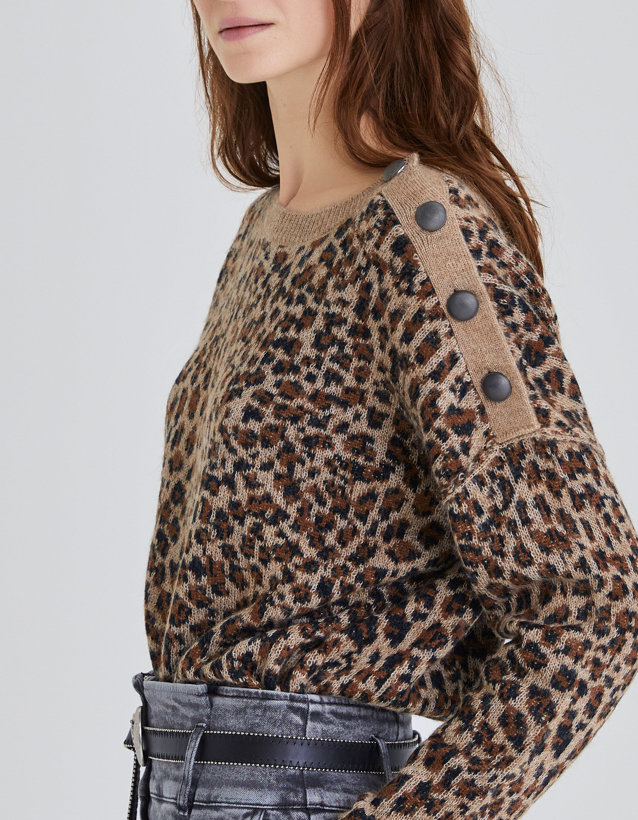Pull léopard on sale femme