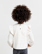 Blouse ecru broderie anglaise motifs army fille-7