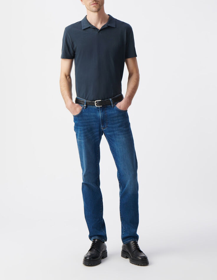 Men&rsquo;s ink organic slub cotton REGULAR polo shirt-1