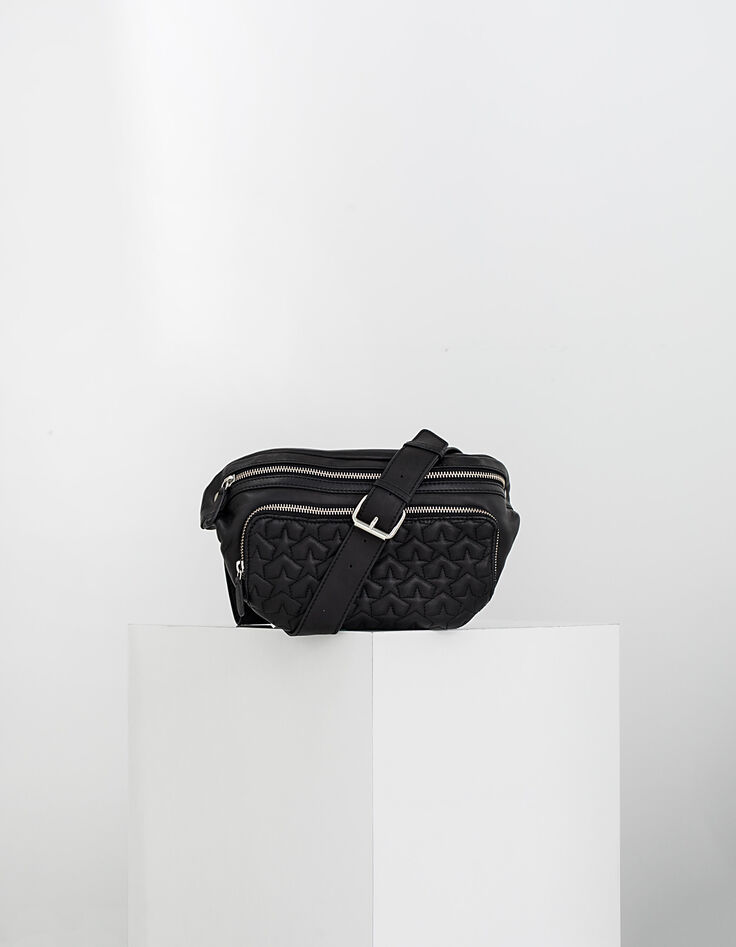 Sac banane IKKS en cuir matelassé femme-1