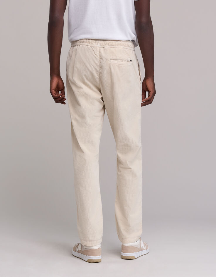 Herenbroek COMFORT beige ribfluweel-3