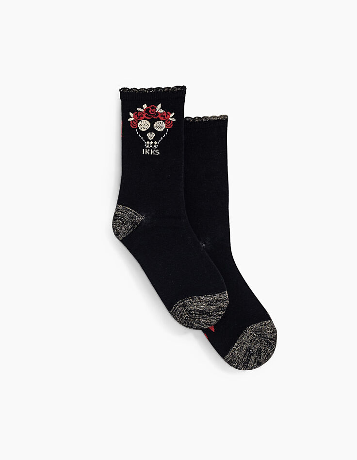 Chaussettes noires fille-4