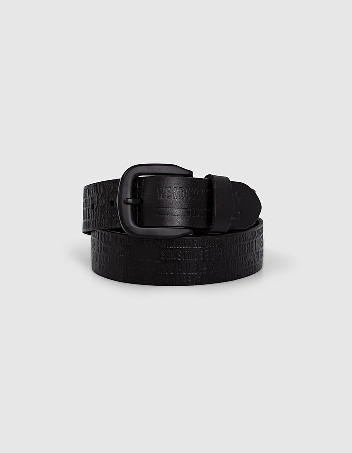 Ceinture cuir garçon IKKS