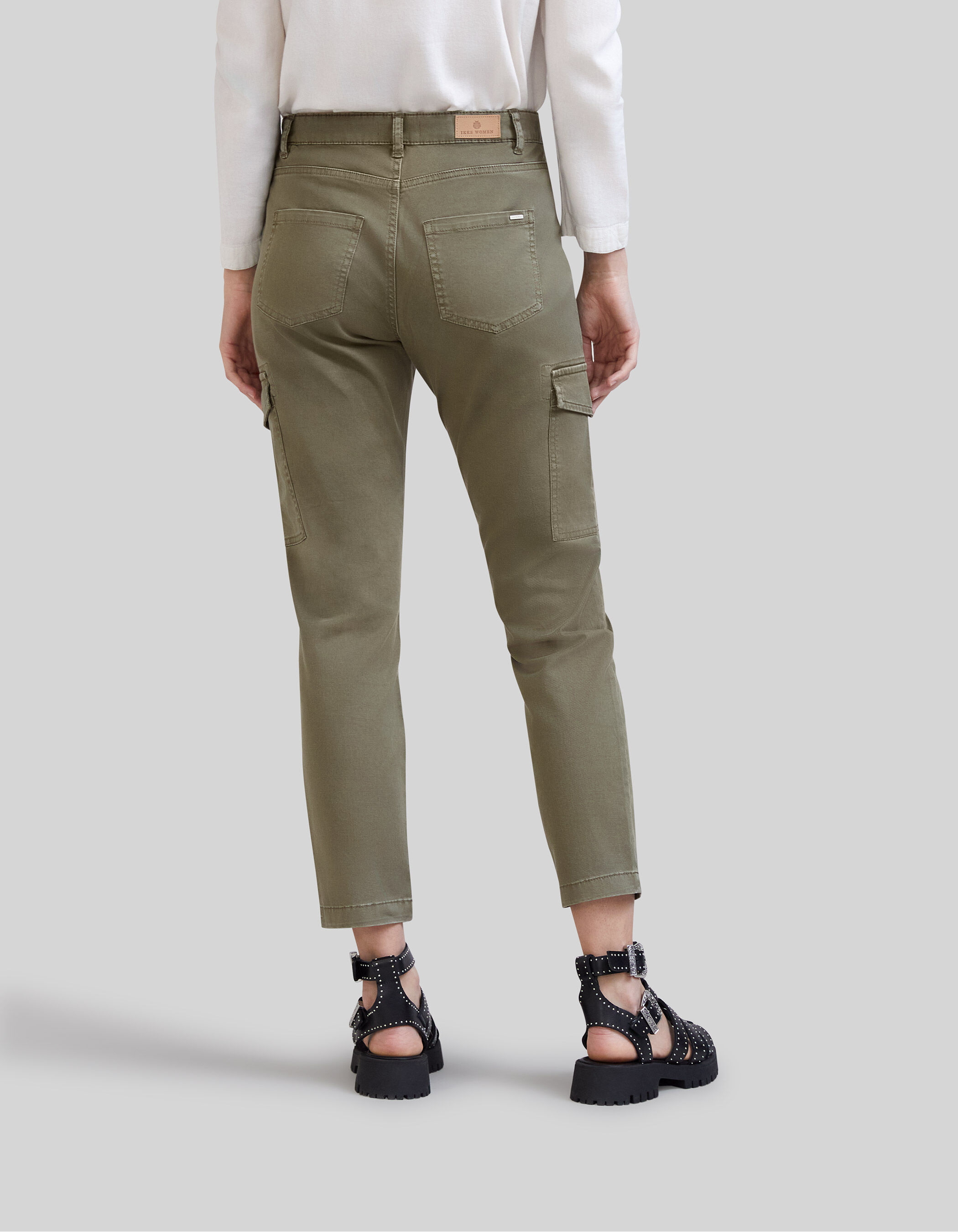 Pantalon kaki poche femme on sale