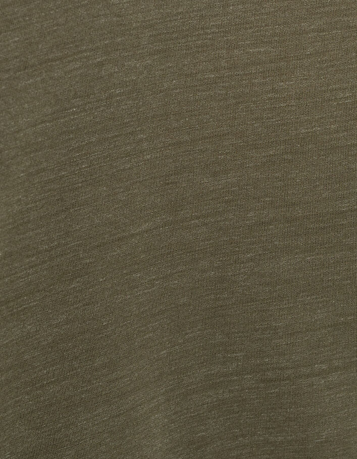 Khaki Essential organic cotton fleece sweatshirt-5