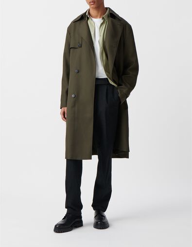 Gabardina larga de laurel para hombre - IKKS