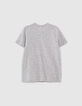 Grijs T-shirt lenticulaire surfopdruk biokatoen jongens -3