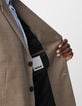 Gemarmerd beige colbert TRAVEL SUIT Homme-6