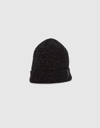 REFLECTIVE Gorro de punto negro para hombre - IKKS